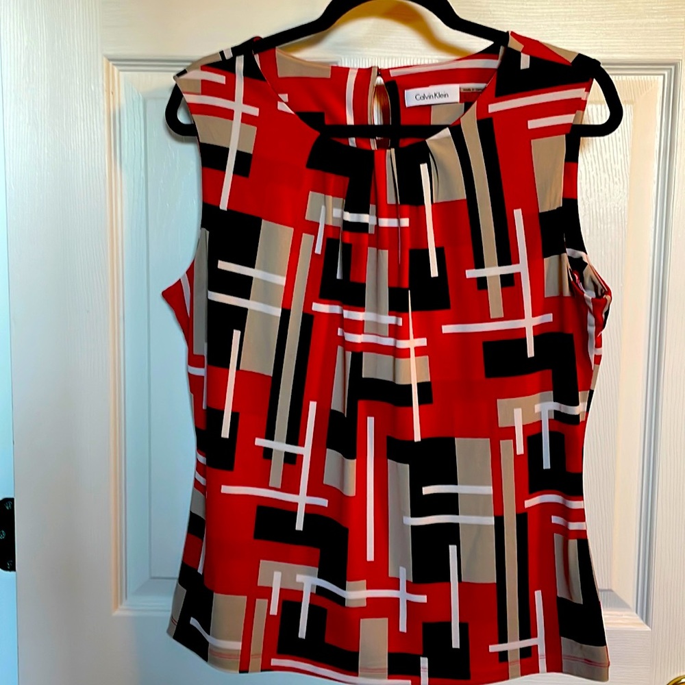 Calvin Klein Sleeveless Top SZ L